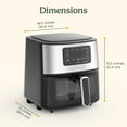 thumbnail image 3 of Cuisinart Air Fryer Oven, 6-Qt Basket Stainless Steel Air Fryer, Kitchen Dishwasher-Safe Parts with 5 Presets Roast, Bake, Broil, Air Fry and Keep Warm, Quick & Easy Electric Fryer, 3 of 8