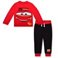 thumbnail image 1 of Conjunto de ropa Disney Cars para niños, camisa de manga larga y chándal, 1 of 5