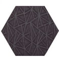 thumbnail image 2 of Furnish My Place Geometrical Pattern Indoor/Outdoor Refine Purple Rug, Abstract Area Rug, Doorway Mat, Contemporary Rug for Living Room, Entryway, Made in USA, 2' Hexagon - Set of 20, 2 of 5