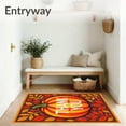 thumbnail image 3 of ODIKA 5'x7' Machine Washable Non-Slip Area Rug, Seasonal Blessings Squash Doorway Accent High Traffic Rug, Orange, 509677, 3 of 7