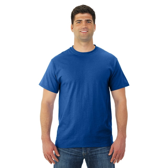 Jerzees Mens DRI-POWER Active Short Sleeve Crew T-Shirt, M, Royal