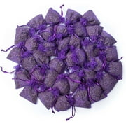 GIXUSIL 25 Pack Scented Sachets Lavender Organza Bag