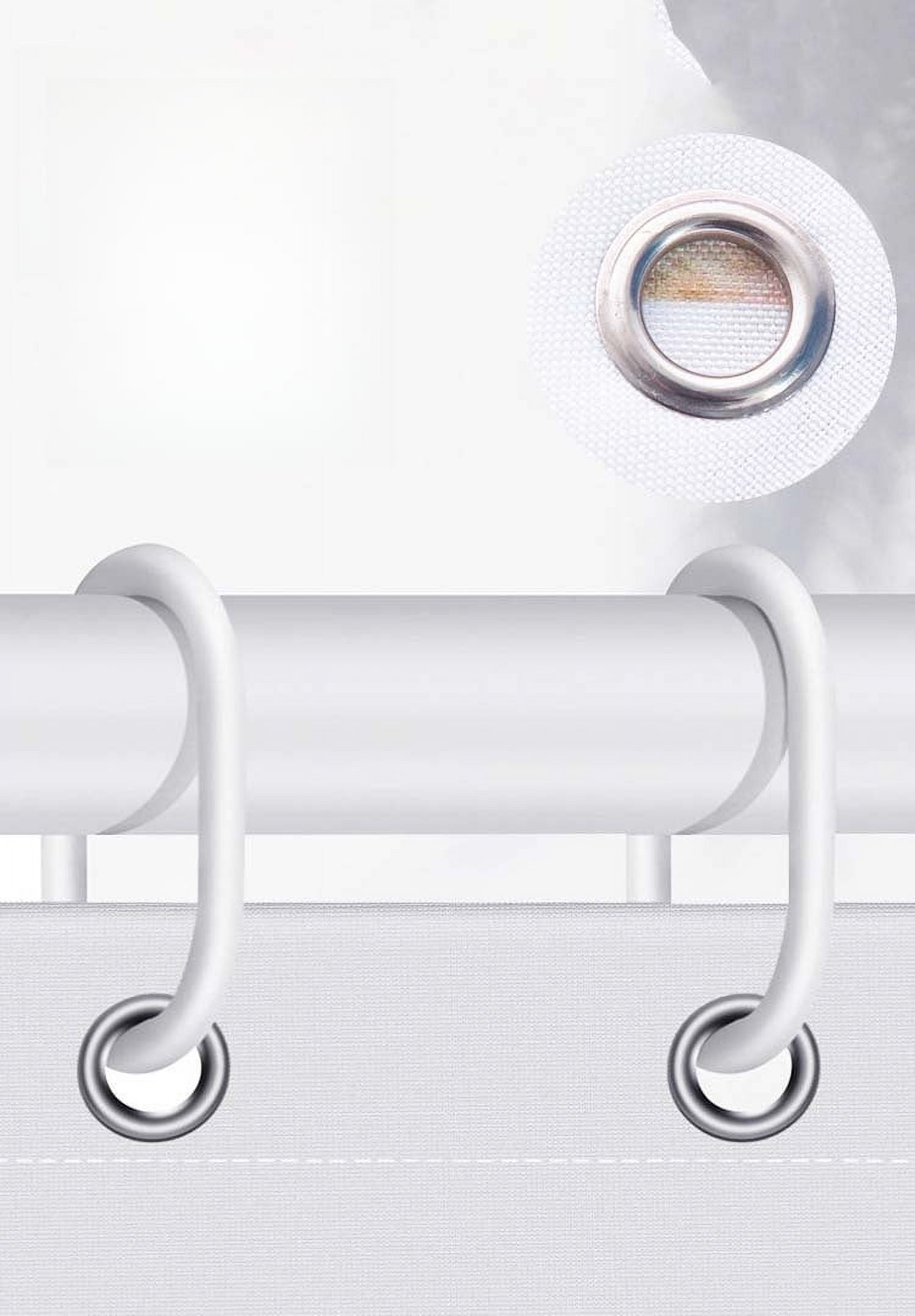4-piece Marble Shower Curtain Set Bathroom Set with Shower Curtain, Toilet Seat Carpet U-shaped Toilet Seat