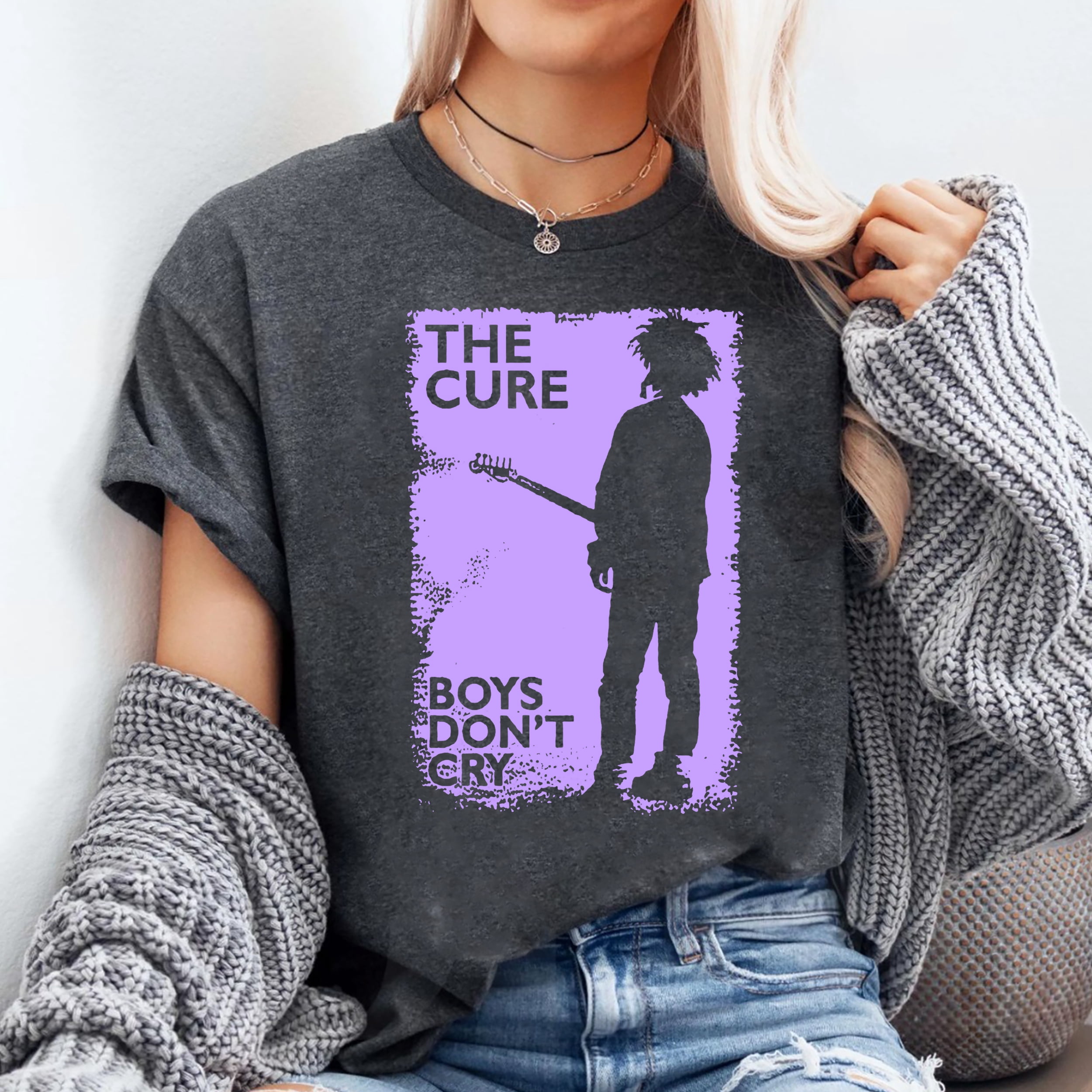 トップス The Cure 90s The Cure 90s Vintage Shirt, The Cure Merch, The Cure Band T-shirt