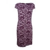 Tommy Hilfiger Women's Cap Sleeve Print Dress (10, Currant)