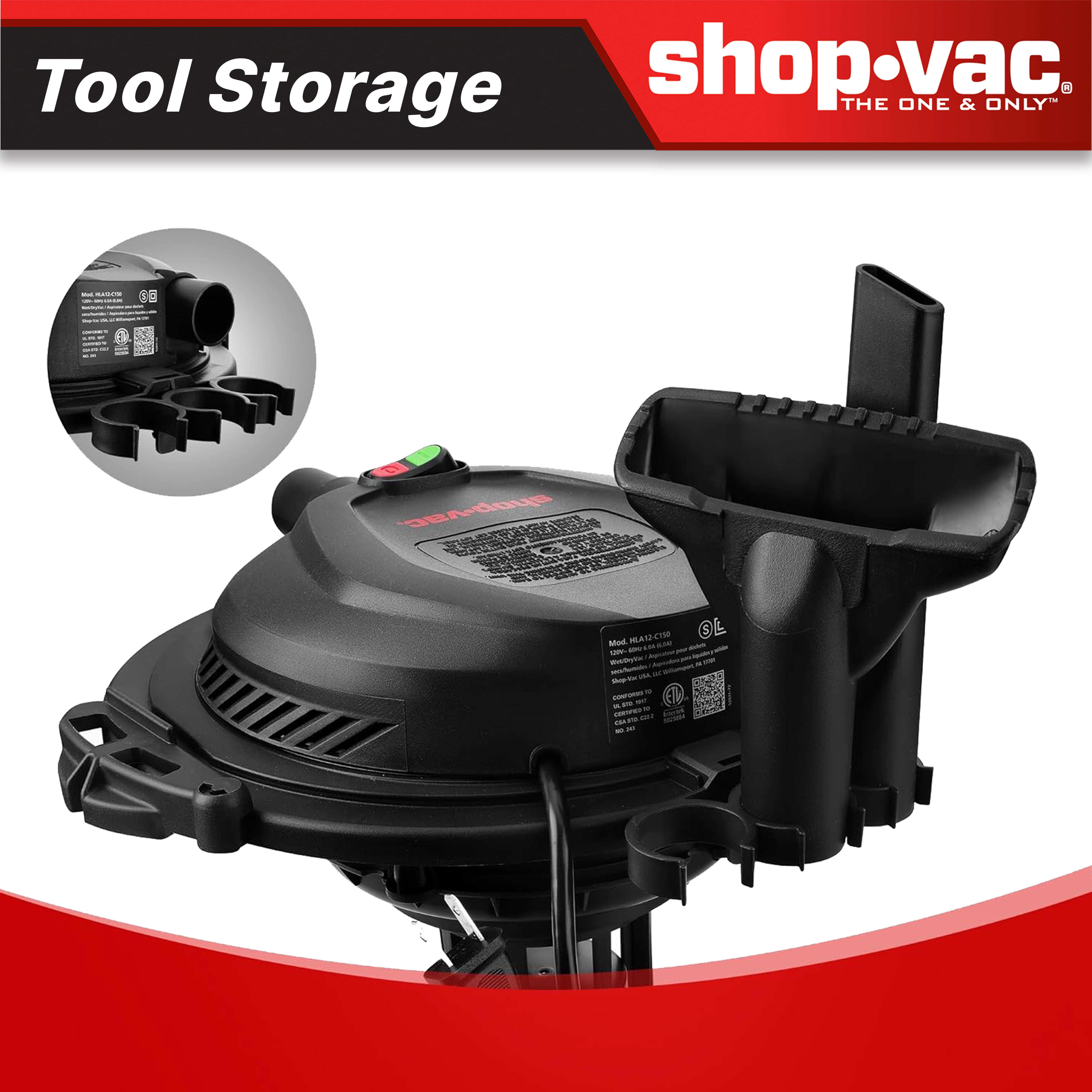 Shop-Vac 2.5HP Bucket Head Wet Dry Vac