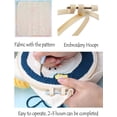 thumbnail image 3 of DIY Embroidery Material Kit Poke Embroidery Set Handmade Gift Decorative C-ross Stitch Rubbing with Hoops Circle R-ing Set Starter Kit(Includes pen and stand), 3 of 8