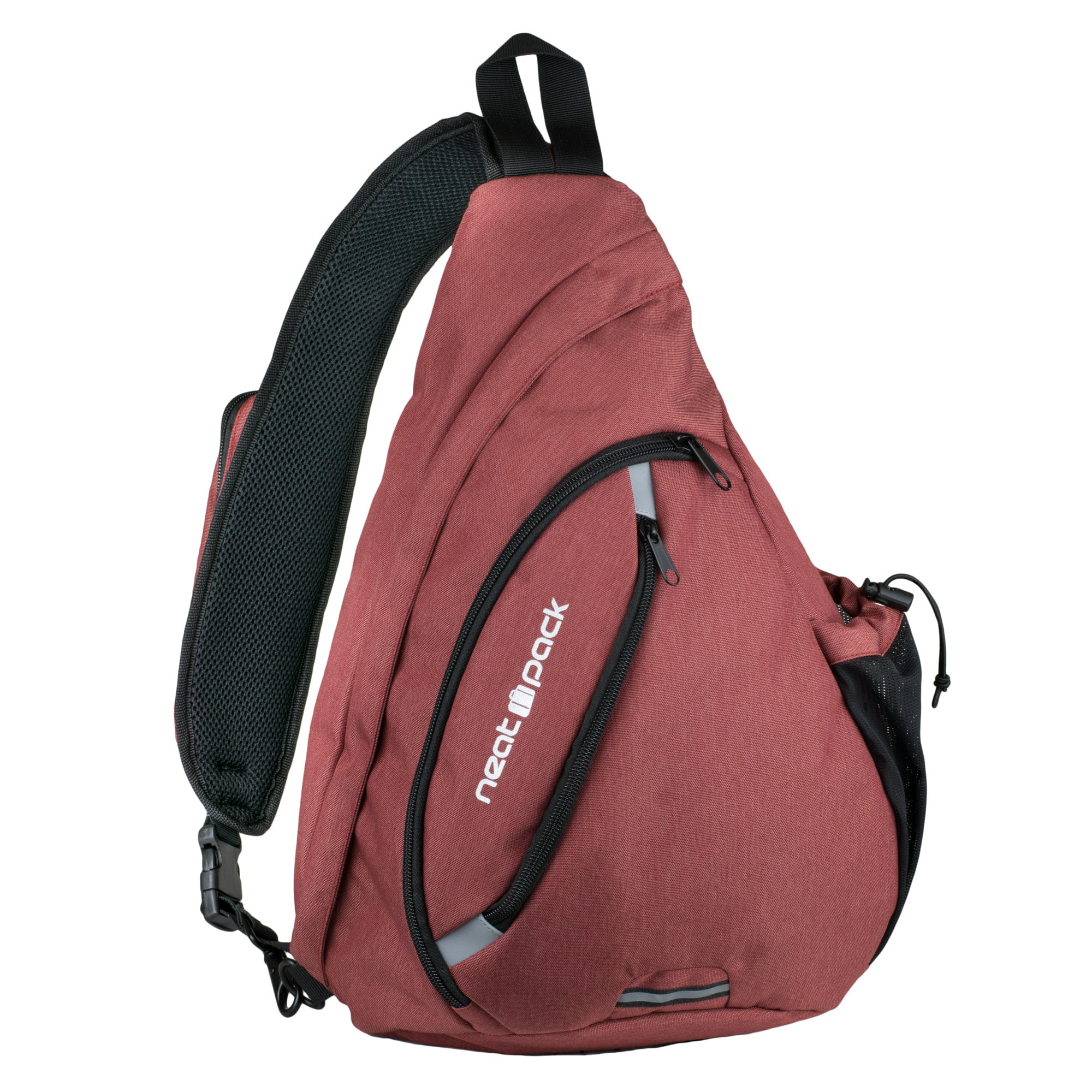 Versatile Canvas Sling Bag/Urban Travel Backpack Grey Wear Over Shoulder or Crossbody for Men & Women by NeatPack 