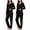 Set 2, variant on Real Essentials 2 Pack Women's Soft Cotton Long Sleeve Pajama Set with Pants - Lounge Sets for Women (Available In Plus)