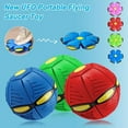 thumbnail image 3 of Dog Toys Magic Funny Pet Toy Flying Saucer Outdoor Dog Training Toy Pelota Perro Dogs Accessoires Futurism Saucer Ball (red no LED), 3 of 7