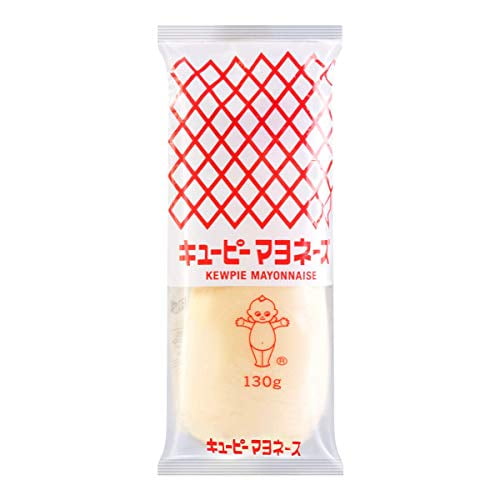 NineChef Bundle - Japanse Kewpie Mayonaise Miniature Tube (130g or 4.58 Oz.) + 1 NineChef Brand Long Handle Spoon