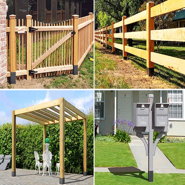 Funda Para Postes, 4 Piezas Superpuestas En Forma De L Protector De Postes Para Vallas