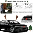 thumbnail image 4 of Todaioua Car Reindeer Kit, Auto Christmas Decorations Antlers with Nose, Premium Antlers Reindeer Kit for Cars, SUV, Vans, Trucks Windows & Grille, Universal Decor Car Accessories, 4 of 9