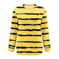 thumbnail image 3 of Generic Womens Striped Long Sleeve Shirt Crew Neck Tops Breton Loose Fit Tshirt with Pockets, 3 of 4