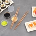 thumbnail image 3 of Bambuddha Carbonized Bamboo Contour Chopsticks - Disposable - 9 1/2" x 1/2" - 100 count box, 3 of 10