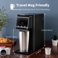 thumbnail image 2 of 2-in-1 Coffee Maker Compatible with Capsule & Ground Coffee, 6-16oz Adjustable Brew Size, 40oz Large Water Tank, Easy Operation Compact Coffee Machine, Black, 2 of 6