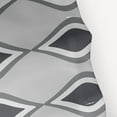 thumbnail image 2 of Simply Daisy 70" W x 73" H Geometric Print Polyester Shower Curtain, Gray-Purple, 2 of 3