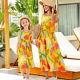 thumbnail image 3 of Delliss Mommy and Me Dresses Floral Printed Sleeveless Tank Maxi Dress for Mother and Daughter Summer Casual Sundress Beach Dress, 3 of 6