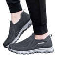 thumbnail image 3 of Yindaity Mens Slip on Shoes Wide Width Mesh Mens Walking Shoes Wide Lightweight Mens Slip on Sneakers Dark Gray,11, 3 of 8