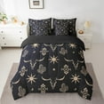 thumbnail image 2 of Erosebridal Bohomian Bedding Queen Size, Aztec Geometric Bedding Sets Queen Size, Skull Skeleton Decor, Reversible 7pcs, 2 of 5