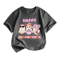thumbnail image 3 of TGPMGRZ Kids Halloween Shirts Boys Cartoon Print Short Sleeve Tee Tops #A02 Dark Gray 2-3 Years, 3 of 6