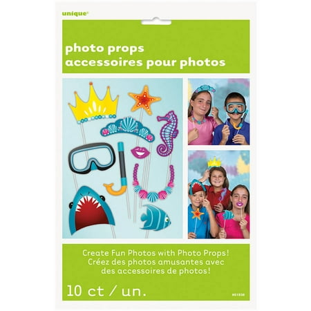 Under The Sea Photo Booth Props, 10 Piece