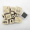 thumbnail image 2 of Recollections Sea Wood Stamp Jar Set, 6 Pack, 2 of 6