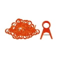 thumbnail image 3 of 100 Pieces Garden Plant Clips Flower Clamps Flower Vine Stem Clips for Roses 2.0cm Red, 3 of 8