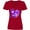 Red, variant on Inktastic Epilepsy Awareness Purple Ribbon Around Heart Women's V-Neck T-Shirt