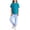 Dark Blue, variant on Cethrio Girls Cotton Outfit Sets, 2 Piece Short Sleeve Summer T-shirts and Joggers Sets Light Blue Size 7-8 T
