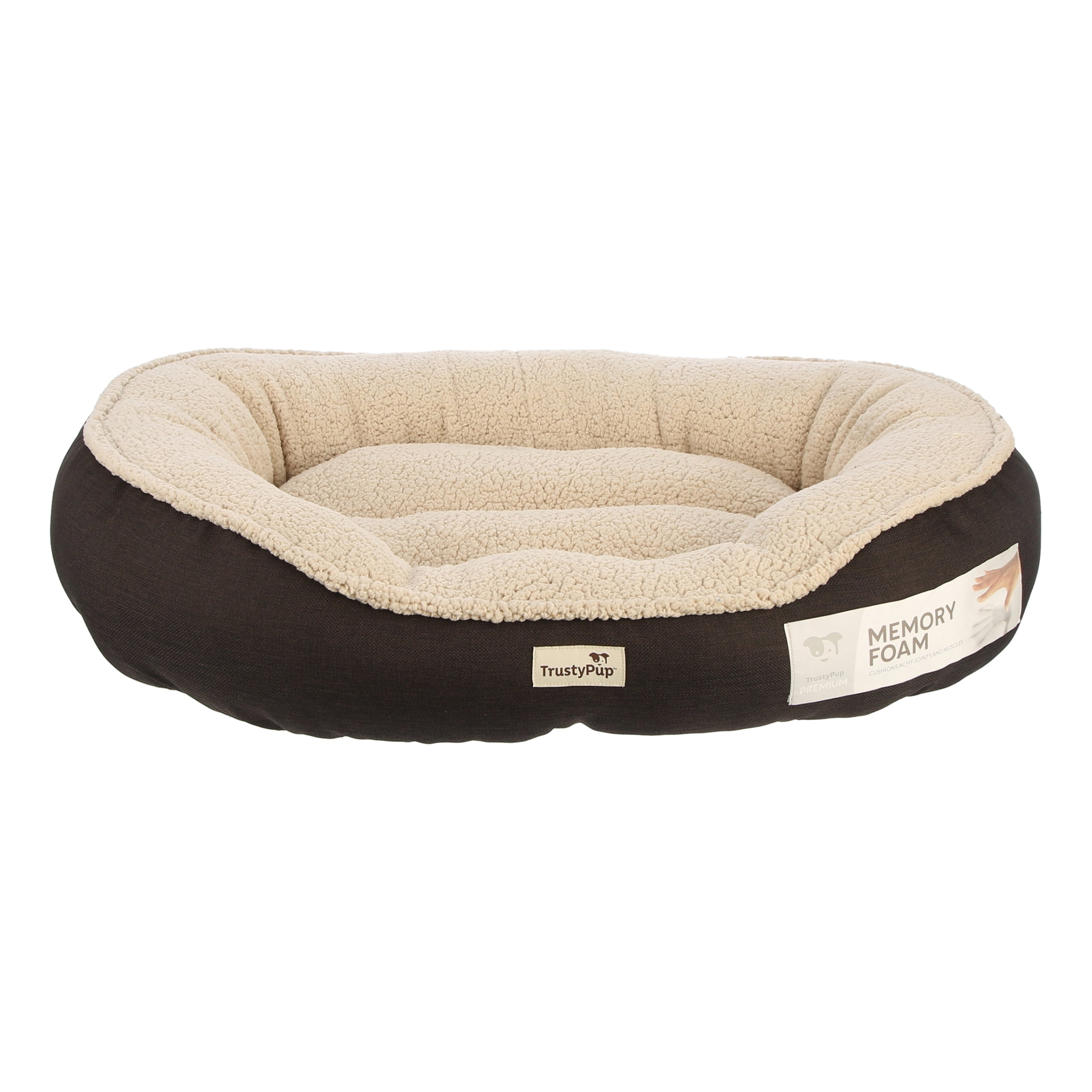 TrustyPup Comfort Pet Bed, Oasis Brown