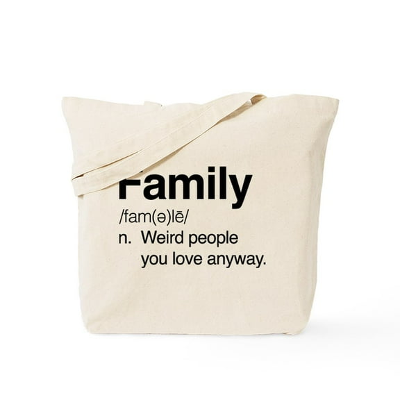 CafePress - Family Weird People Tote Bag - Unisex Canvas Tote Bag, Beige, 1-Piece