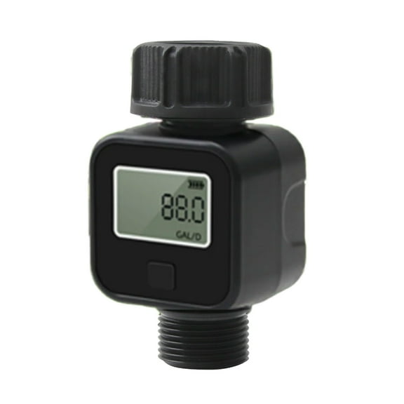 lanema Water Flow Meter for Garden Hose, Measure Water Consumption and Flow Rate, for 3/4inch Hoses and Faucets