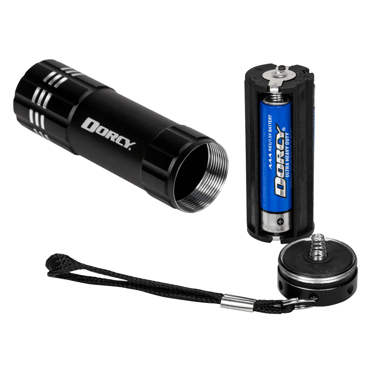 Dorcy Value Bundle Flashlight & Headlamp 6pk - 4 Aluminum Flashlights/ 2 Headlights, Batteries Included
