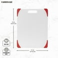 thumbnail image 5 of Farberware 11-inch X14-inch Nonslip Poly Cutting Board with Red Corners, 5 of 10