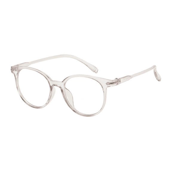 OWL Blue Light Blocking Glasses for Women/Men - Retro Round Eyewear Anti Eyestrain Computer Eyeglasses UV Glare Filter Eyewear - Ideal for Computer Use, Reading, Gaming, TV, Phones - Beige