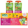 thumbnail image 1 of Fruit & veggieZ Applesauce and Puree Variety Pack, Jurassic Pear, Roarrrr Berry & Prehistoric Peach, 3.2 oz (Pack of 20), Unsweetened Snacks for Kids, BPA Free Pouches, 1 of 5