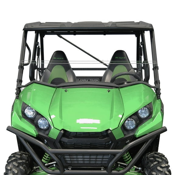 Clearly Tough Kawasaki Teryx 800/800 4 (2016 ) Half Windshield - Scratch Resistant - Premium Polycarbonate with Hard Coat - Made in America