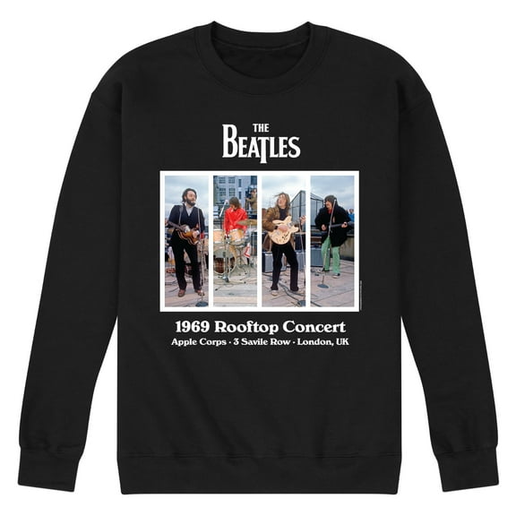 The Beatles - Rooftop Concert 1969-Men's Crew Fleece Sweatshirt
