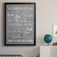 thumbnail image 5 of Neutral Bathroom Rules Premium Framed Print - Ready to Hang, 5 of 9