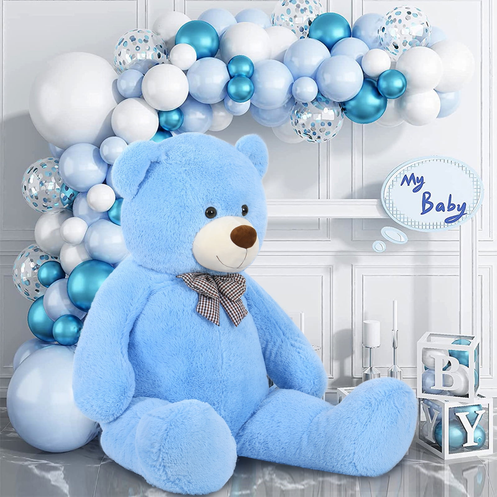 MorisMos Giant Teddy Bear 55" Stuffed Animal Soft Big Bear Plush Toy