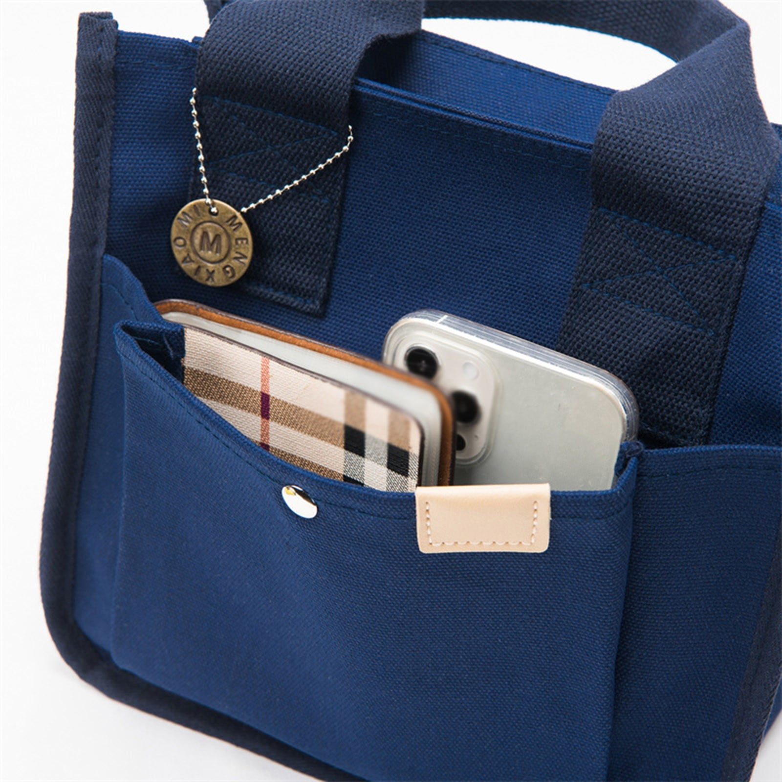 Canvas Tote Bags for Women Small Totes Bags with Zipper Lightweight Purse Pockets Large Shoulder Handbag