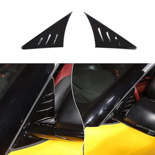 Compatible con Toyota Gr Supra A90 Espejo Triangular Alerón Triangular, Negro