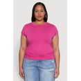 thumbnail image 2 of Womens Plus Size Side Ruched Tee, 2 of 5