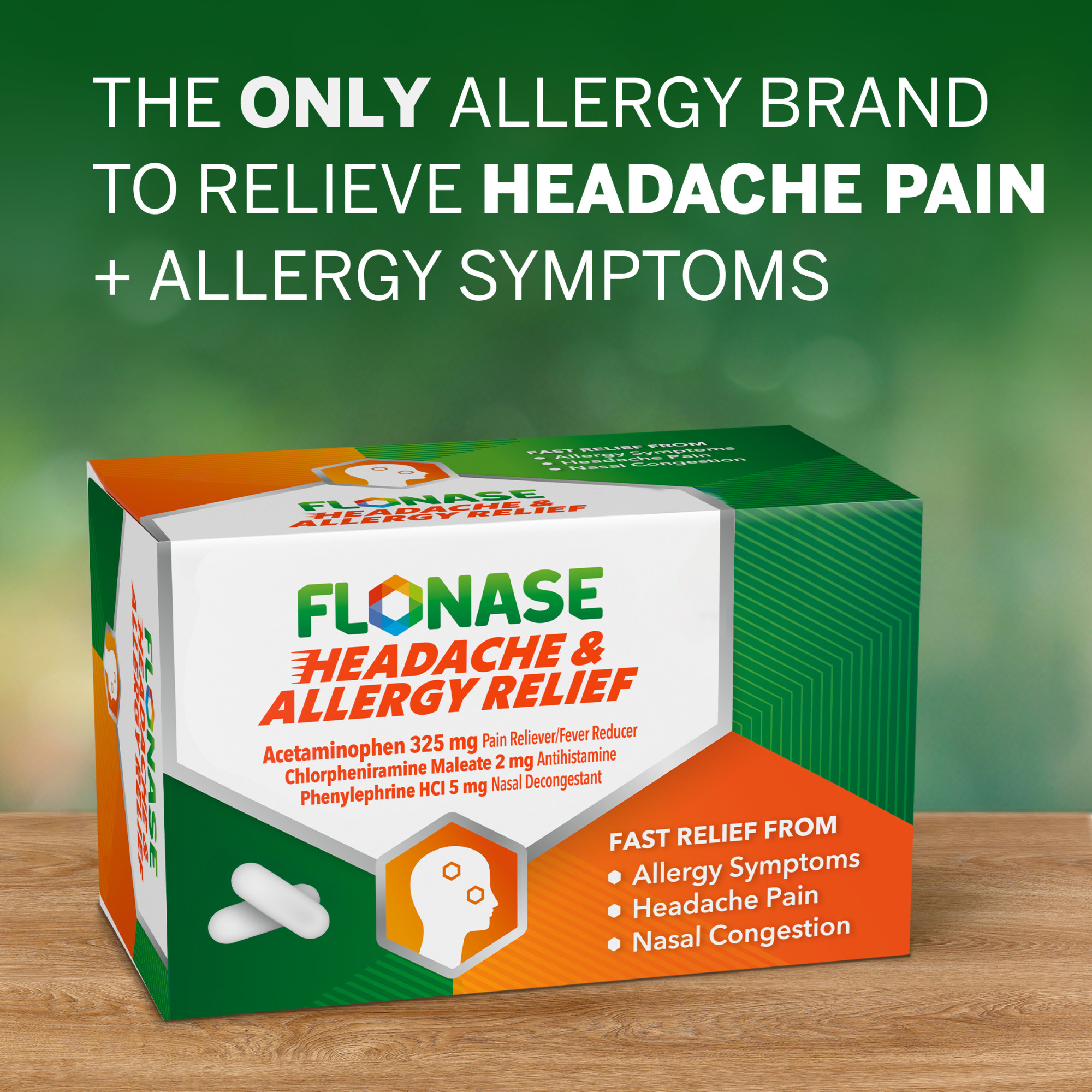 Flonase Headache and Allergy Relief Pills, 48 Caplets - image 2 of 11