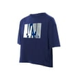 thumbnail image 2 of Women's New Era Royal Los Angeles Dodgers Boxy Foil Logo T-Shirt, 2 of 5