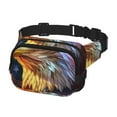thumbnail image 2 of Easygdp Geometric American Bald Eagle Fanny Packs for Women Men, Belt Bag, Fashion Crossbody Bags, for Workout/Running/Hiking, 2 of 9