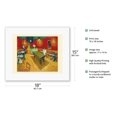 thumbnail image 2 of The Night Café (Le Café de Nuit) - From an Original Color Painting by Vincent van Gogh c.1888 - Fine Art Rolled Canvas Print 11in x 14in, 2 of 4