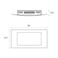 thumbnail image 3 of Cambridge 35-in. White Indoor Wall Mount Electric Fireplace with Log Display, 3 of 16