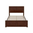 thumbnail image 4 of AFI Berkshire Full Wood Low Profile Platform Bed with Matching Footboard, Walnut, 4 of 8